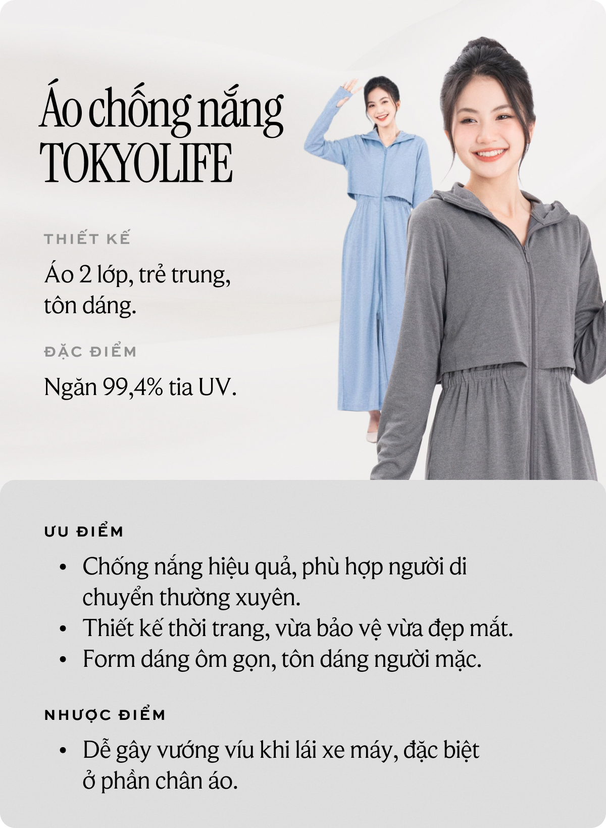 So sánh 8 mẫu áo chống nắng hot nhất hiện nay: Loại nào mát nhẹ, loại nào che phủ toàn thân?- Ảnh 8.