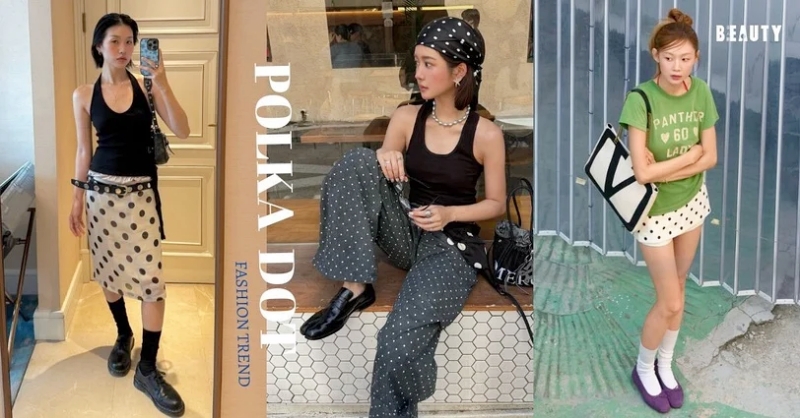 Xu hướng thời trang hè 2025: "Làn sóng chấm bi retro" quay trở lại, ghi nhanh 5 gợi ý phối đồ cực xinh!- Ảnh 1. Xu hướng thời trang hè 2025: "Làn sóng chấm bi retro" quay trở lại, ghi nhanh 5 gợi ý phối đồ cực xinh!- Ảnh 1.