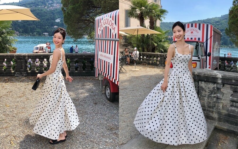 Xu hướng thời trang hè 2025: "Làn sóng chấm bi retro" quay trở lại, ghi nhanh 5 gợi ý phối đồ cực xinh!- Ảnh 9. Xu hướng thời trang hè 2025: "Làn sóng chấm bi retro" quay trở lại, ghi nhanh 5 gợi ý phối đồ cực xinh!- Ảnh 9.