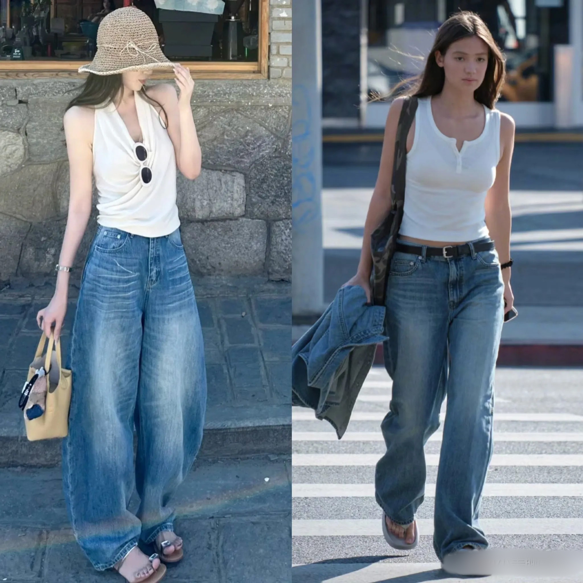 Mùa hè nhất định phải có một chiếc quần jeans ống rộng - mặc lên trẻ trung, sành điệu hơn gấp bội- Ảnh 12.
