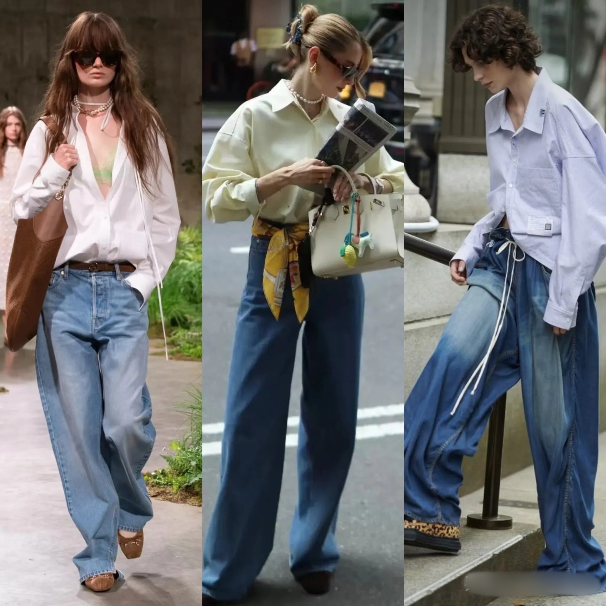 Mùa hè nhất định phải có một chiếc quần jeans ống rộng - mặc lên trẻ trung, sành điệu hơn gấp bội- Ảnh 9.