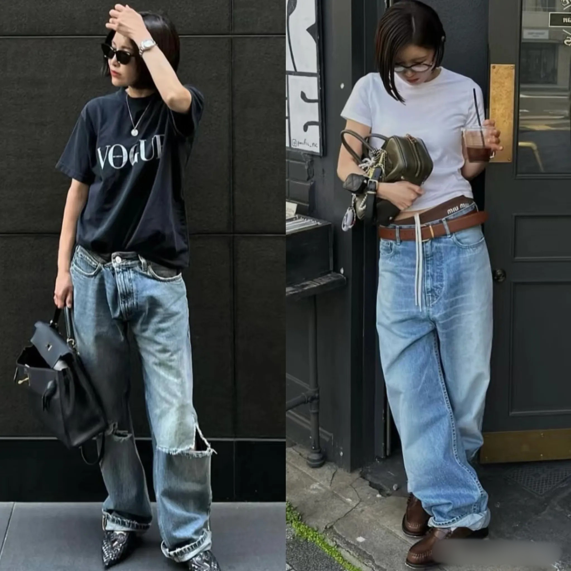Mùa hè nhất định phải có một chiếc quần jeans ống rộng - mặc lên trẻ trung, sành điệu hơn gấp bội- Ảnh 5.