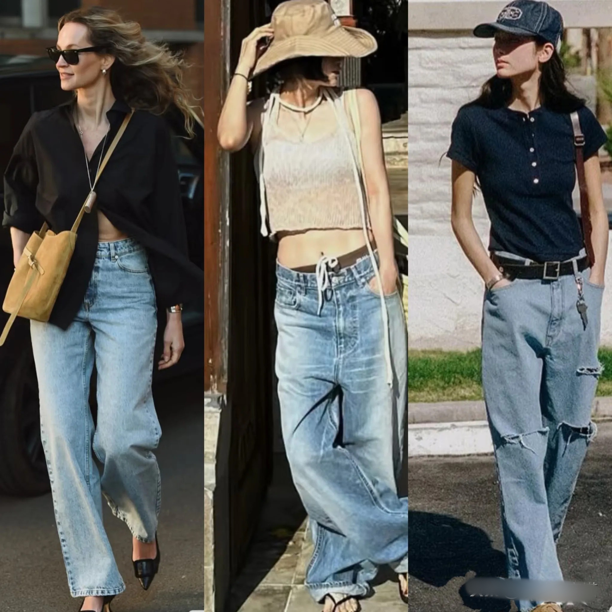 Mùa hè nhất định phải có một chiếc quần jeans ống rộng - mặc lên trẻ trung, sành điệu hơn gấp bội- Ảnh 3.