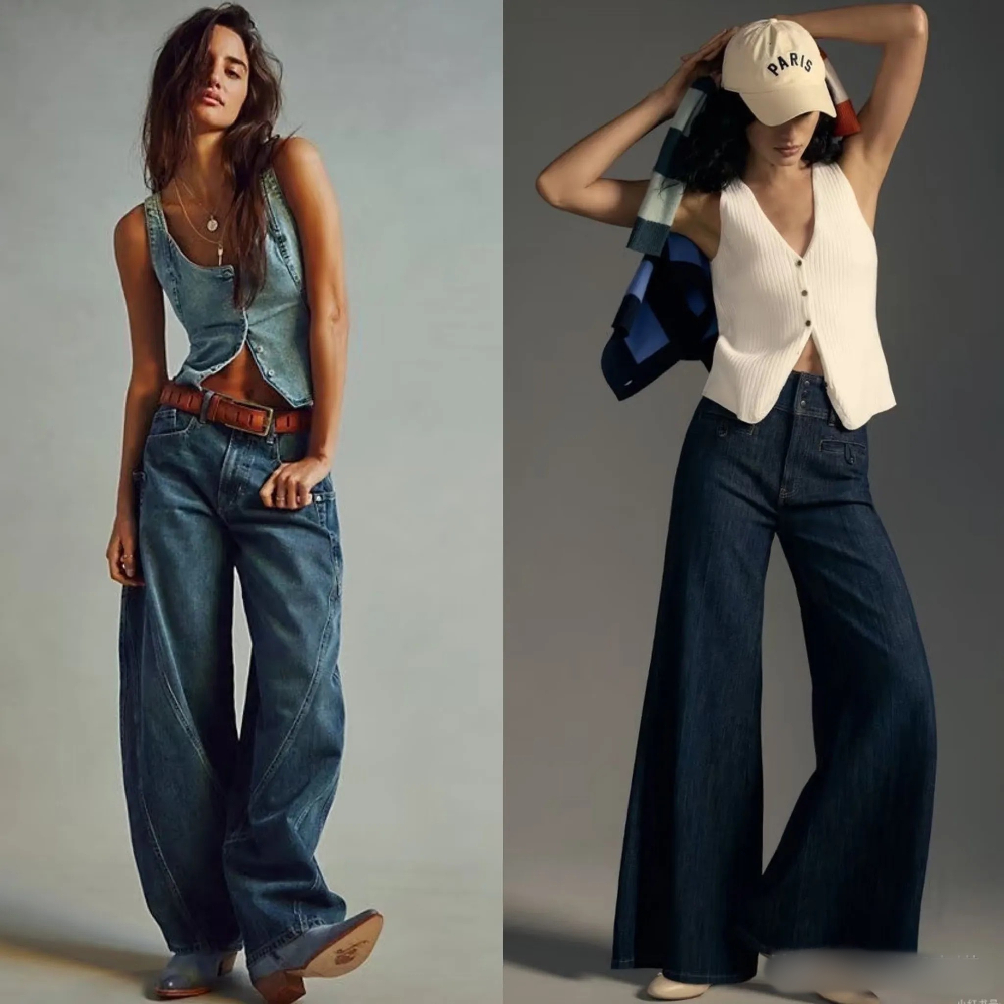 Mùa hè nhất định phải có một chiếc quần jeans ống rộng - mặc lên trẻ trung, sành điệu hơn gấp bội- Ảnh 13.