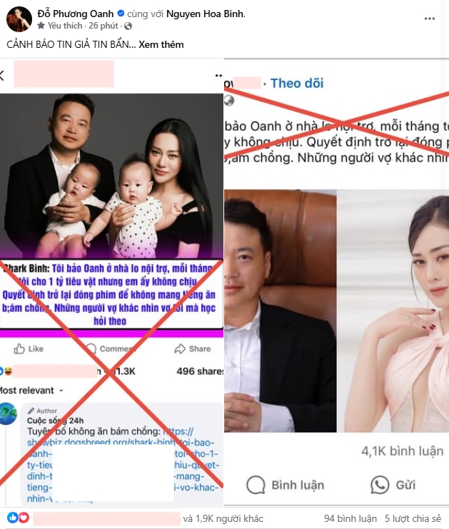 Xôn xao tin "Shark Bình cho vợ 1 tỷ tiêu vặt mỗi tháng", Phương Oanh lên tiếng- Ảnh 2.