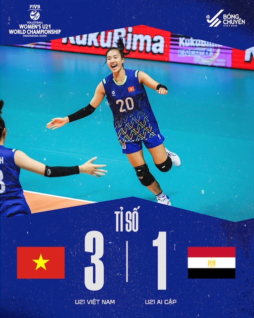 Tuyển bóng chuyền nữ U21 Việt Nam không chịu khuất phục sau án phạt, thắng thuyết phục đội 8 lần vô địch châu Phi- Ảnh 1.