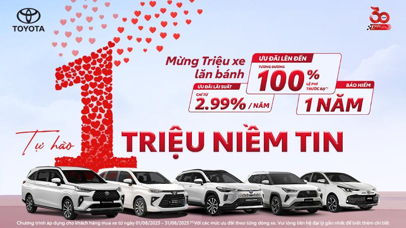 Trước thềm kỷ niệm 30 năm, Toyota tung loạt ưu đãi lớn cho khách mua xe trong tháng 8- Ảnh 1.