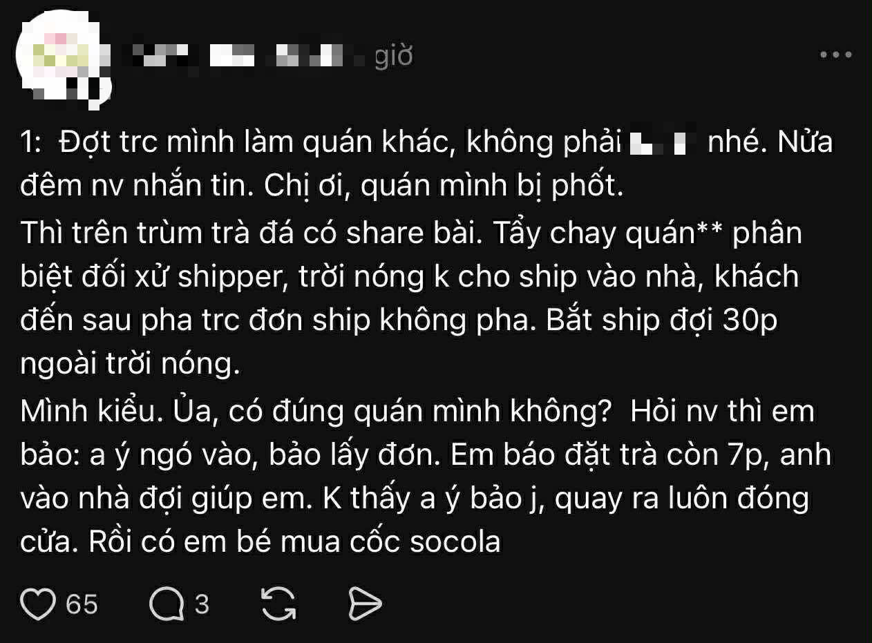 Đơn hàng 30 cốc chè và "quyền lực mềm" của shipper- Ảnh 3.