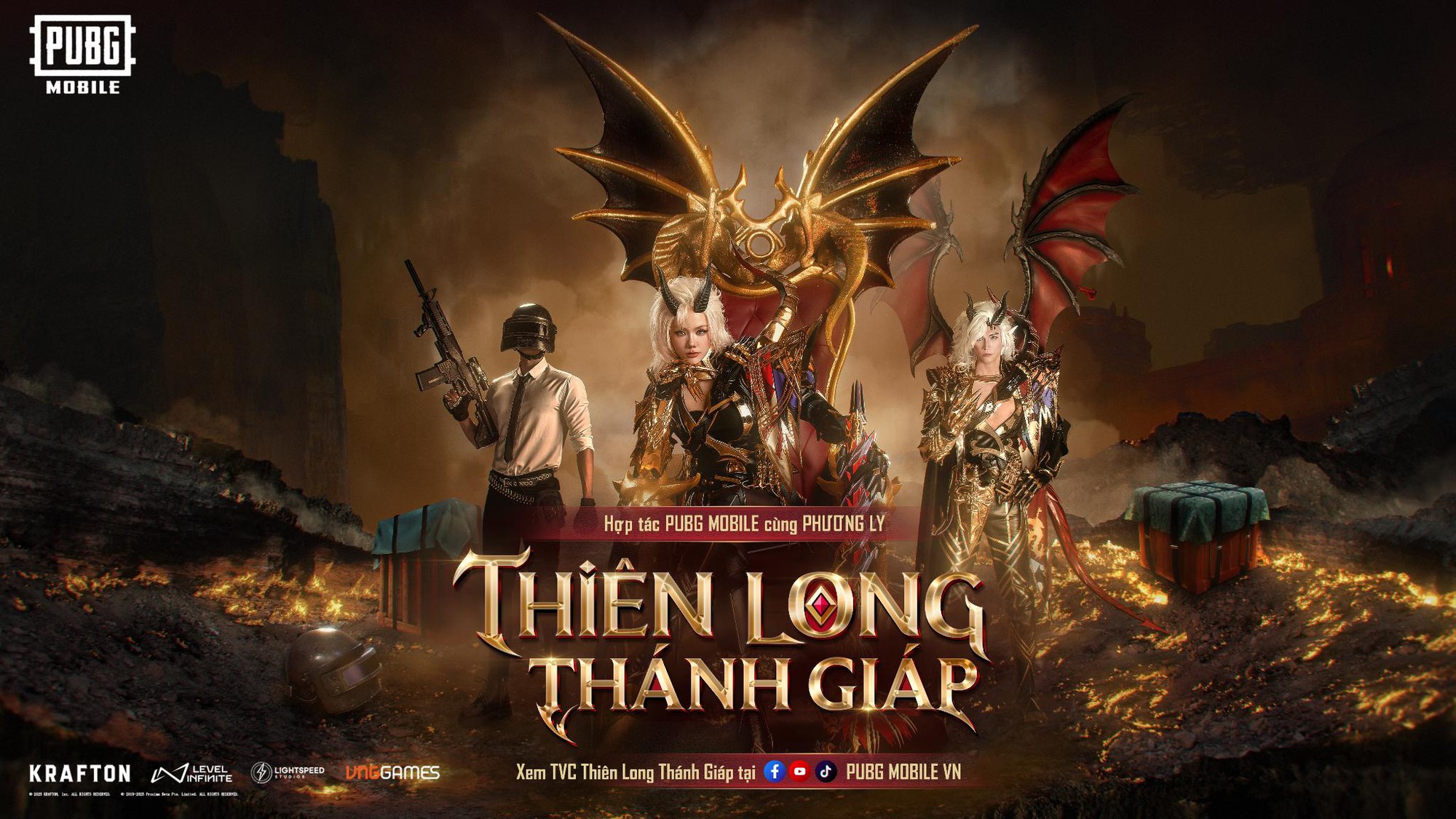 Pubg Mobile hợp tác nghệ sĩ Phương Ly: Trình làng TVC Thánh Giáp Thiên Long Thượng Cổ- Ảnh 1. Pubg Mobile hợp tác nghệ sĩ Phương Ly: Trình làng TVC Thánh Giáp Thiên Long Thượng Cổ- Ảnh 1.