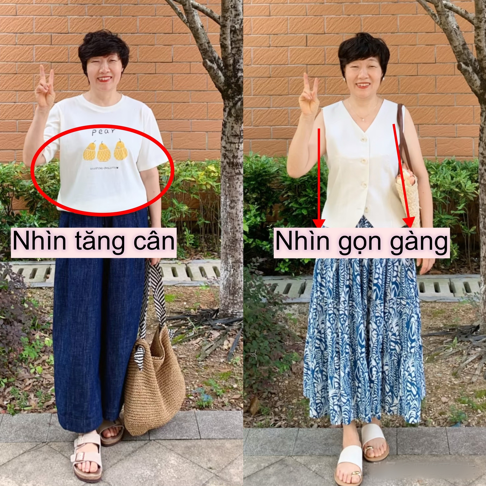 Phụ nữ tuổi 40+ nên tránh mặc áo hoa sặc sỡ, chọn đồ dáng suông thẳng để che khuyết điểm- Ảnh 12.