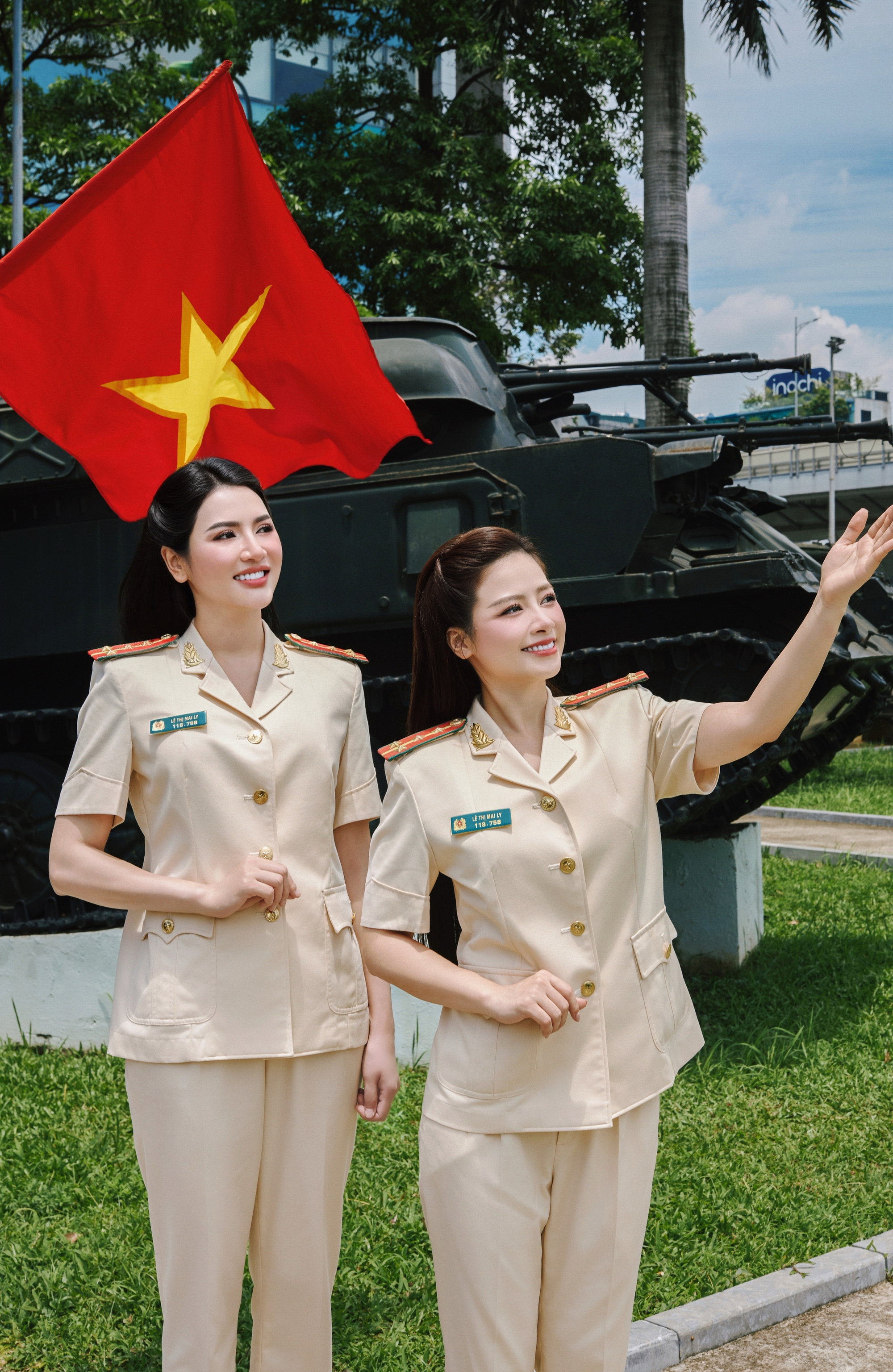 Thiếu tá Công an nhập vai "girl phố" Mai Ly lan tỏa lòng tự hào dân tộc qua tà áo dài truyền thống- Ảnh 16.