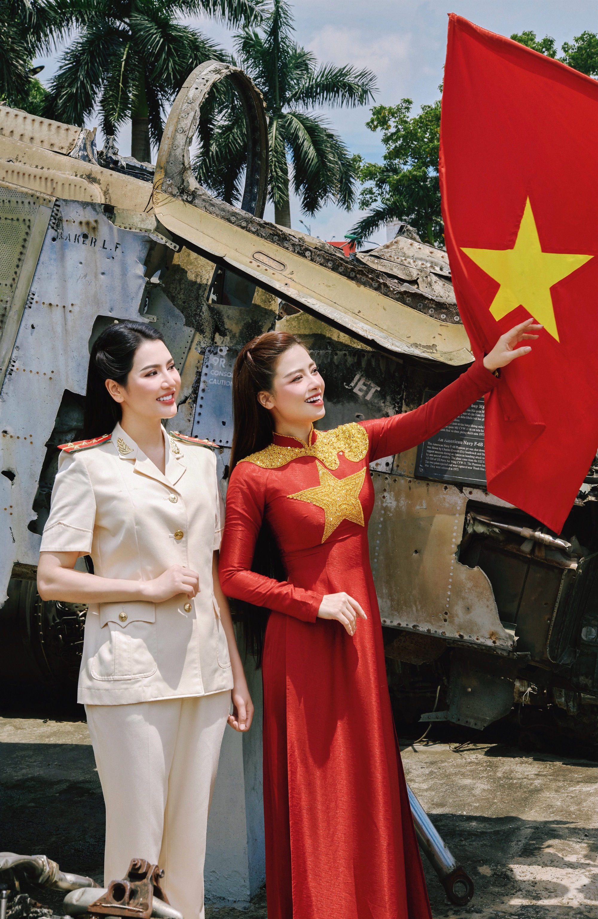 Thiếu tá Công an nhập vai "girl phố" Mai Ly lan tỏa lòng tự hào dân tộc qua tà áo dài truyền thống- Ảnh 4.