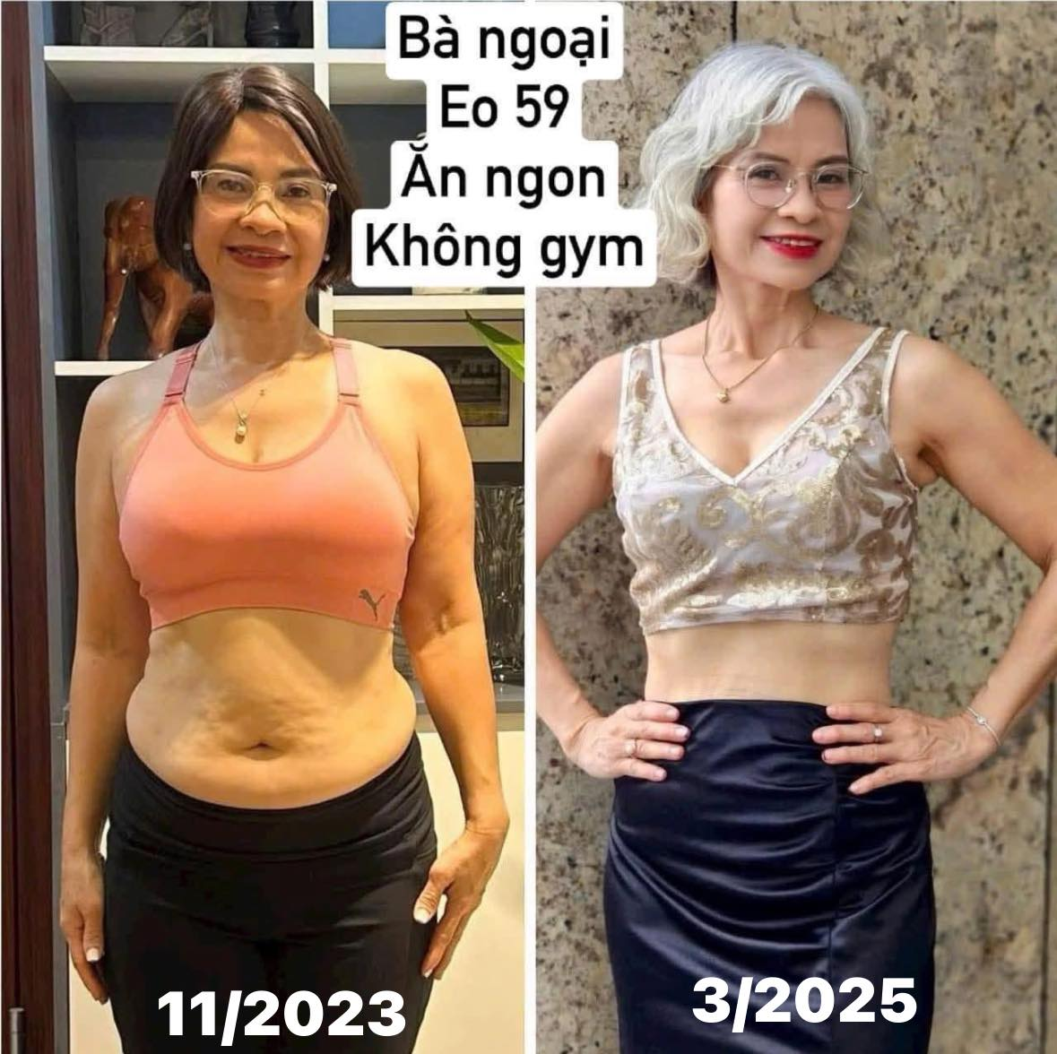 Người phụ nữ tuổi 60 giữ vòng eo 59cm: Không hề ăn kiêng khắc nghiệt và tự tập bài siết mỡ bụng tại nhà- Ảnh 5.
