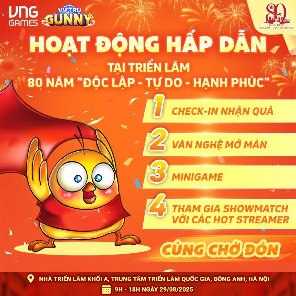 Vũ Trụ Gunny "đặt chân" đến Triển lãm A80: Không gian hoành tráng hứa hẹn nhiều hoạt động hấp dẫn- Ảnh 3. Vũ Trụ Gunny "đặt chân" đến Triển lãm A80: Không gian hoành tráng hứa hẹn nhiều hoạt động hấp dẫn- Ảnh 3.