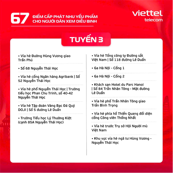 Diễu binh Quốc khánh: 67 điểm phát miễn phí nhu yếu phẩm phục vụ người dân- Ảnh 5.