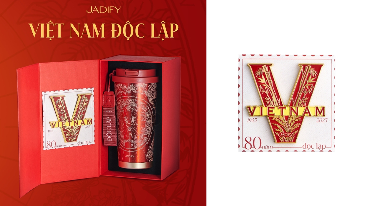 Giới trẻ rần rần unbox set ly yêu nước, săn tìm magnet chữ V độc bản- Ảnh 1.