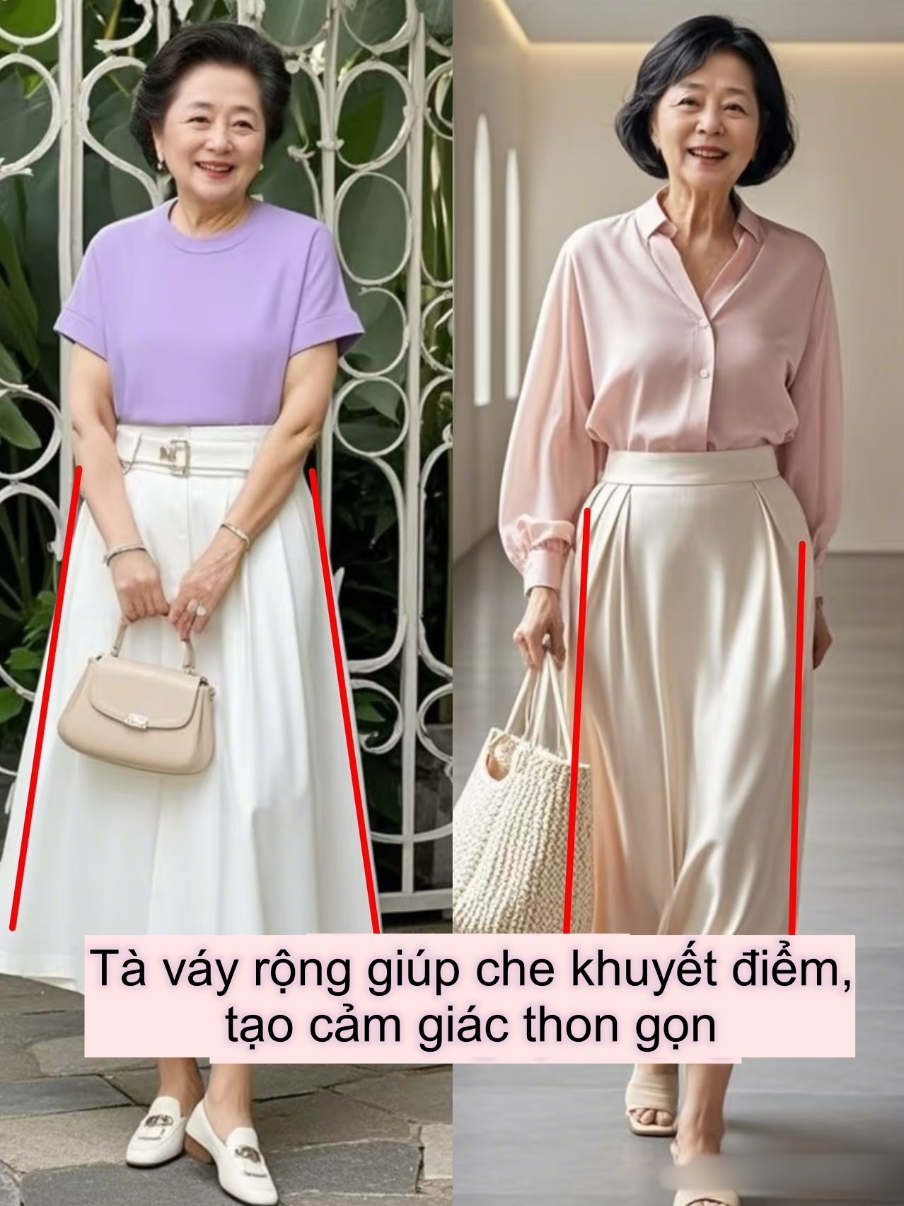 Từ thanh lịch đến lỗi mốt chỉ cách nhau một chiếc váy: Phụ nữ 40+ nên mặc gì để luôn đẹp?- Ảnh 10.