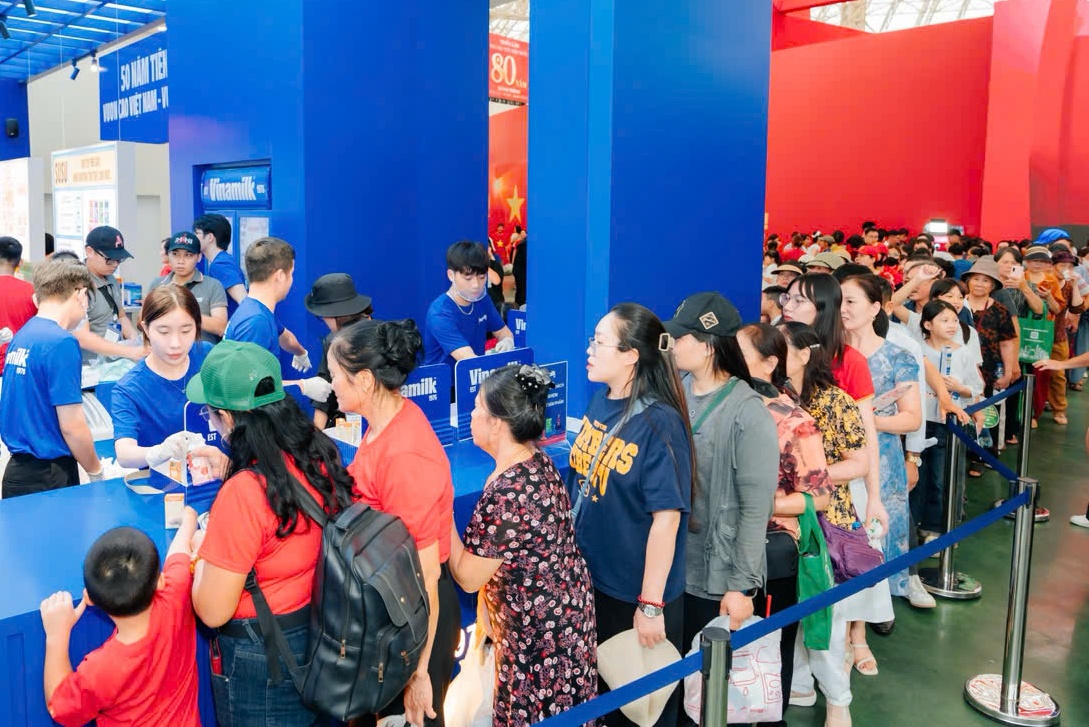 Thích thú trải nghiệm không gian trưng bày của Vinamilk tại Triển lãm thành tựu đất nước 80 năm- Ảnh 3. Thích thú trải nghiệm không gian trưng bày của Vinamilk tại Triển lãm thành tựu đất nước 80 năm- Ảnh 3.