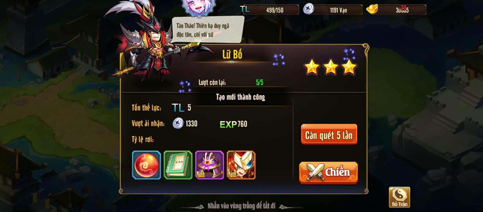 Hướng dẫn tân thủ OMG 3Q: Cách nhận quà và chọn tướng hợp lý để bứt tốc- Ảnh 5.