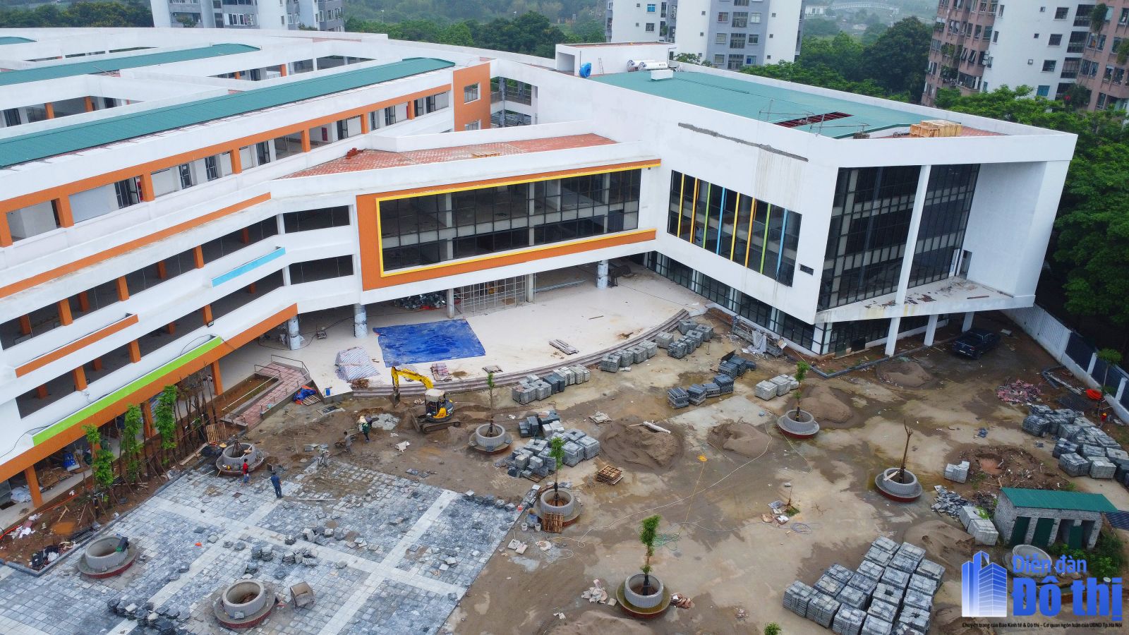 Một phường ở Hà Nội có tận 2 trường TO ĐẸP xây gần xong: Trẻ tiểu học và THPT sắp tới có thêm lựa chọn!- Ảnh 5.