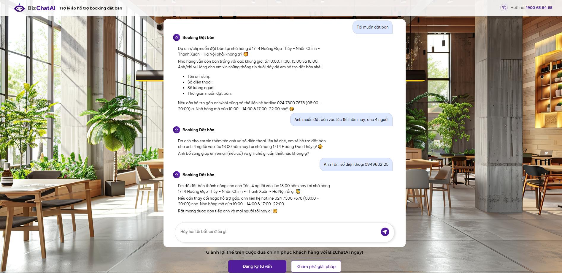 BizChatAI xử lý 1.000 booking mùa cao điểm, doanh nghiệp không lo bỏ lỡ khách nóng- Ảnh 2. BizChatAI xử lý 1.000 booking mùa cao điểm, doanh nghiệp không lo bỏ lỡ khách nóng- Ảnh 2.