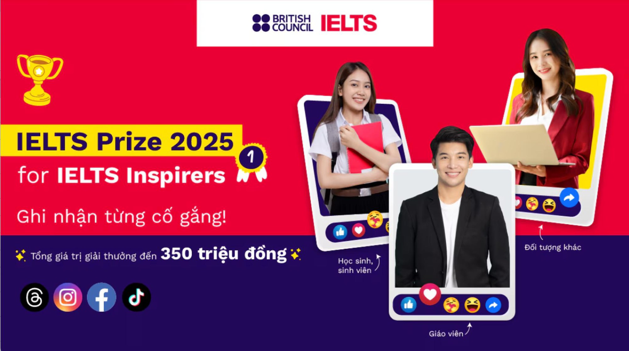 Không cần điểm IELTS 'đỉnh chóp', 15 bạn trẻ vẫn được Hội đồng Anh vinh danh tại IELTS Prize 2025 nhờ điều này!- Ảnh 1.