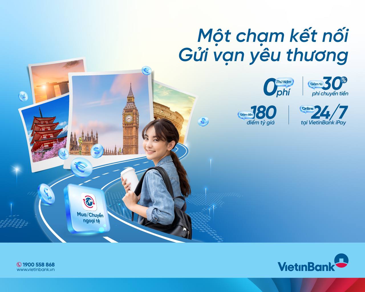 Du học an tâm với gói sản phầm “Một chạm kết nối - Gửi vạn yêu thương” của VietinBank- Ảnh 1.