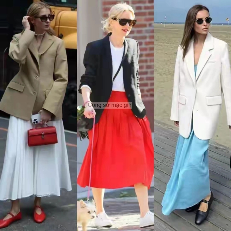 Đầu thu, “áo khoác mỏng + váy dài” hot rần rần! Phụ nữ trung niên mặc thế này ắt thăng hạng khí chất- Ảnh 11.