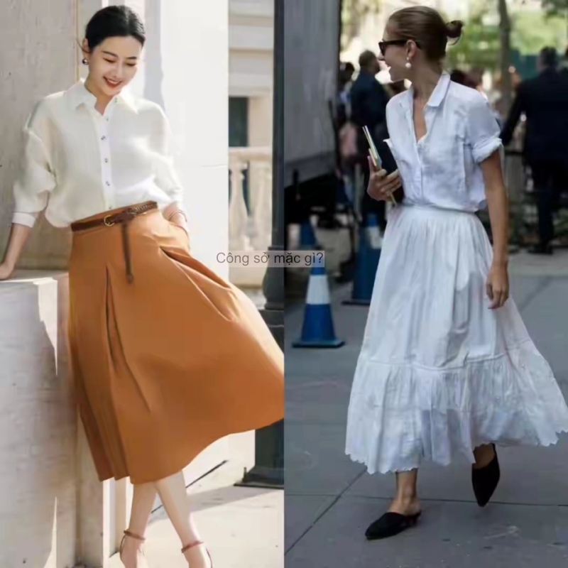 Đầu thu, “áo khoác mỏng + váy dài” hot rần rần! Phụ nữ trung niên mặc thế này ắt thăng hạng khí chất- Ảnh 14.