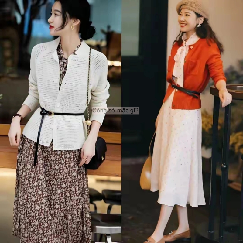 Đầu thu, “áo khoác mỏng + váy dài” hot rần rần! Phụ nữ trung niên mặc thế này ắt thăng hạng khí chất- Ảnh 17.