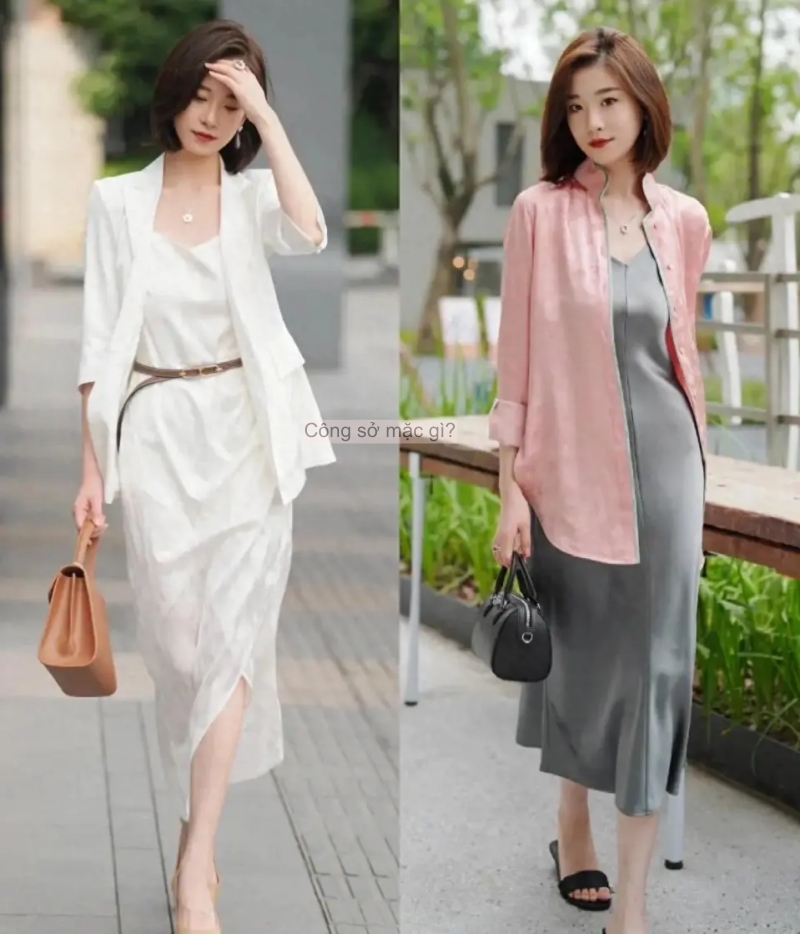Đầu thu, “áo khoác mỏng + váy dài” hot rần rần! Phụ nữ trung niên mặc thế này ắt thăng hạng khí chất- Ảnh 1.