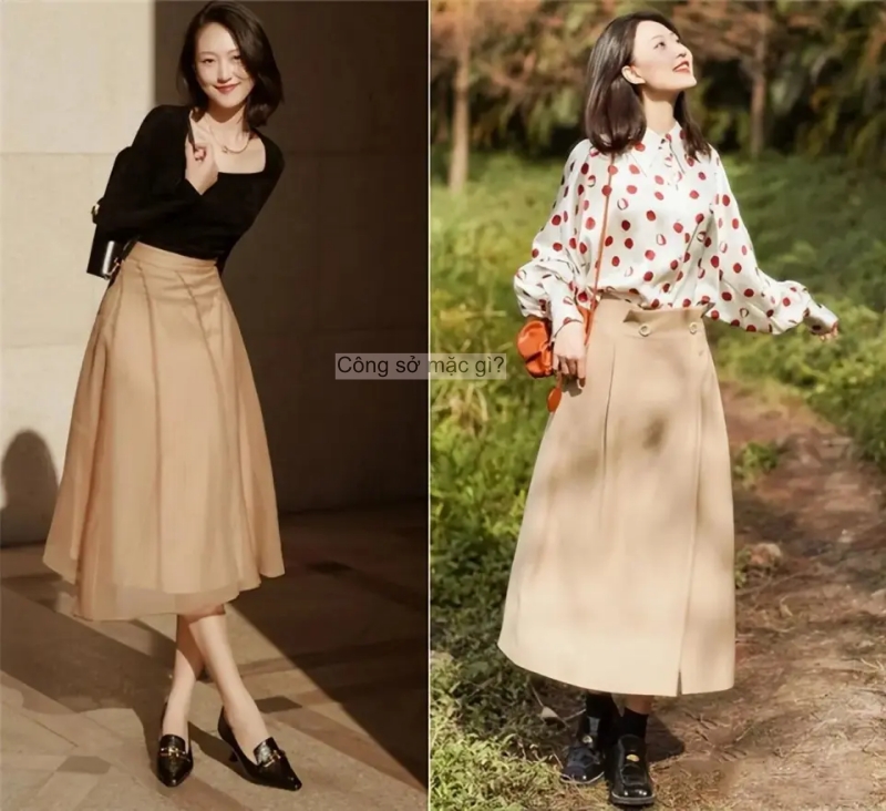 Đầu thu, “áo khoác mỏng + váy dài” hot rần rần! Phụ nữ trung niên mặc thế này ắt thăng hạng khí chất- Ảnh 6.