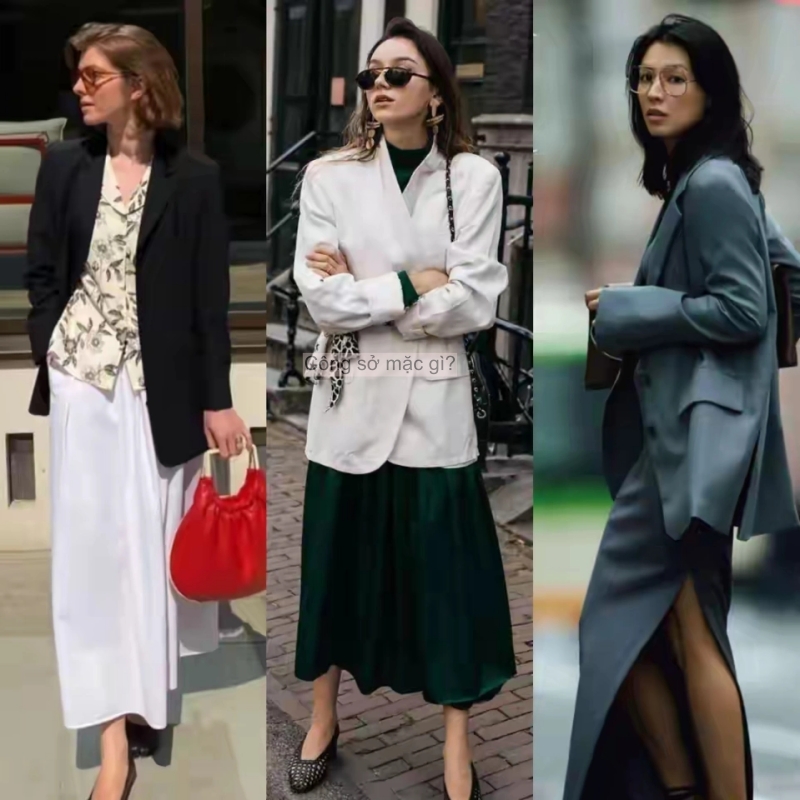 Đầu thu, “áo khoác mỏng + váy dài” hot rần rần! Phụ nữ trung niên mặc thế này ắt thăng hạng khí chất- Ảnh 9.