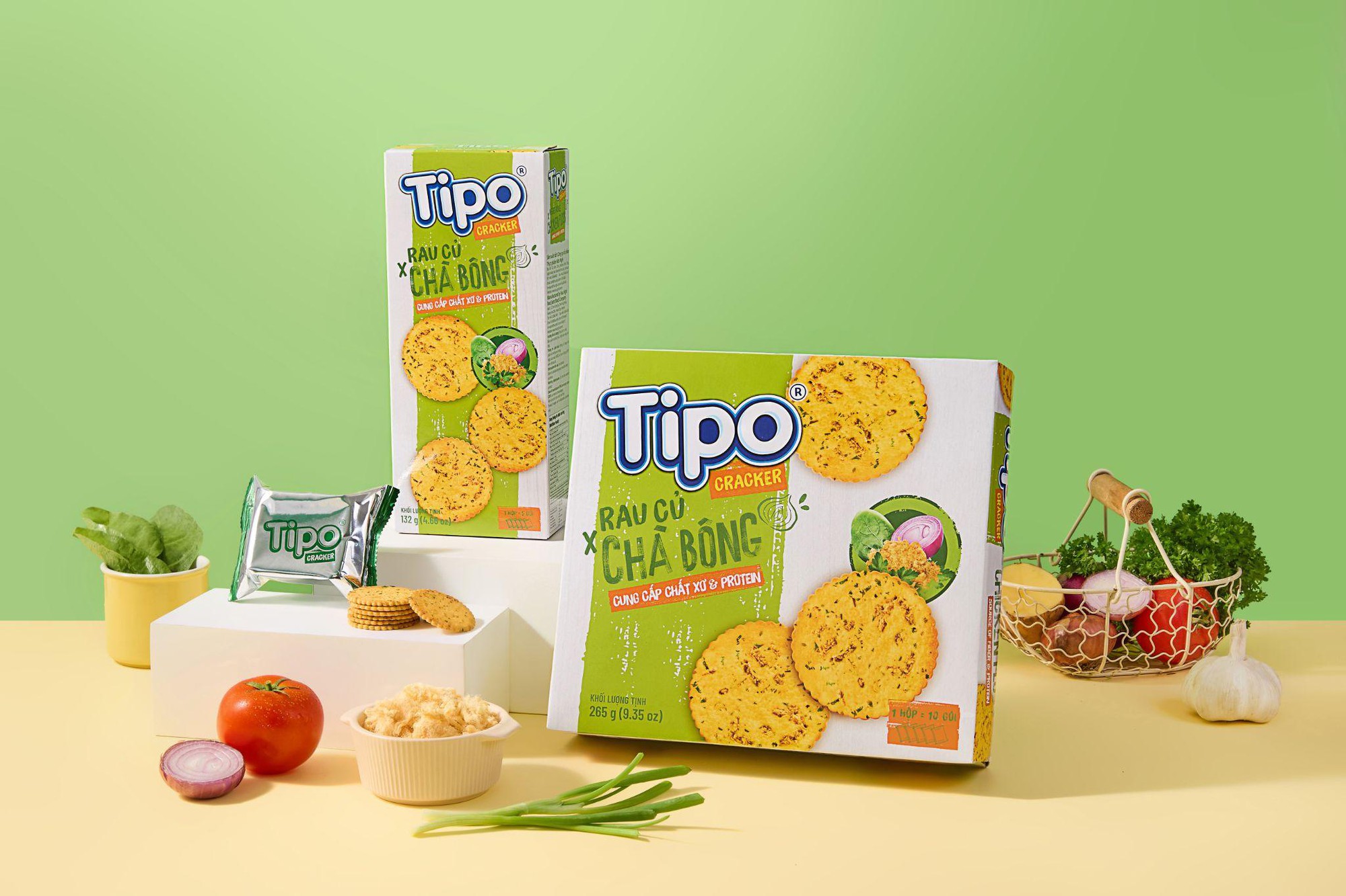 Bí quyết quà vặt lành mạnh: Cracker rau củ chà bông Tipo!- Ảnh 2.