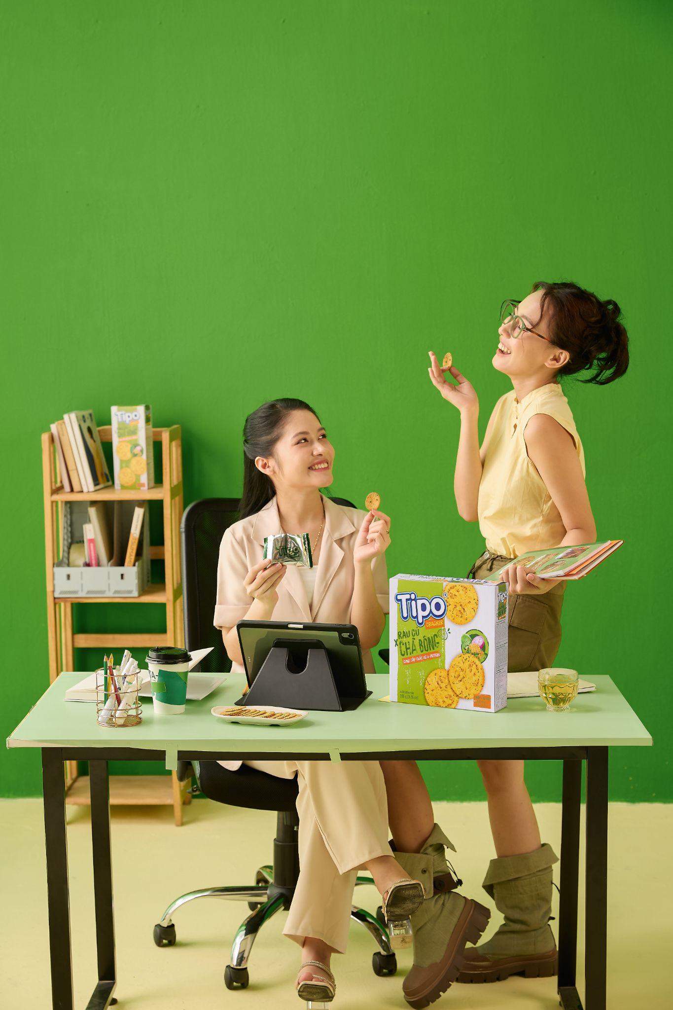 Bí quyết quà vặt lành mạnh: Cracker rau củ chà bông Tipo!- Ảnh 3.