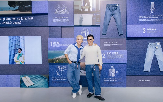 Hai "Anh tài" Jun Phạm và Thiên Minh đổ bộ sự kiện trải nghiệm UNIQLO Jeans- Ảnh 1.