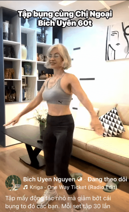 Người phụ nữ tuổi 60 này tập theo Youtube mỗi ngày, vòng eo 59cm nhờ động tác siết mỡ đơn giản- Ảnh 5.
