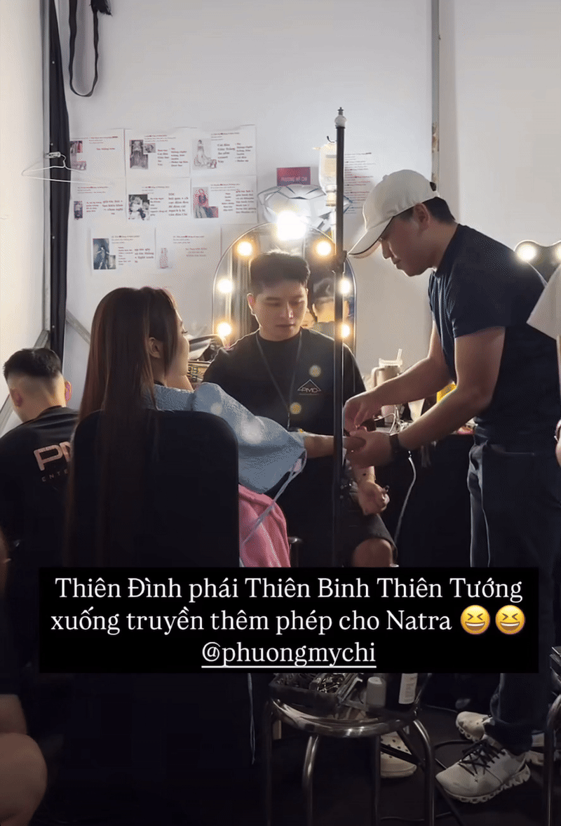 Phương Mỹ Chi phải truyền nước- Ảnh 2.