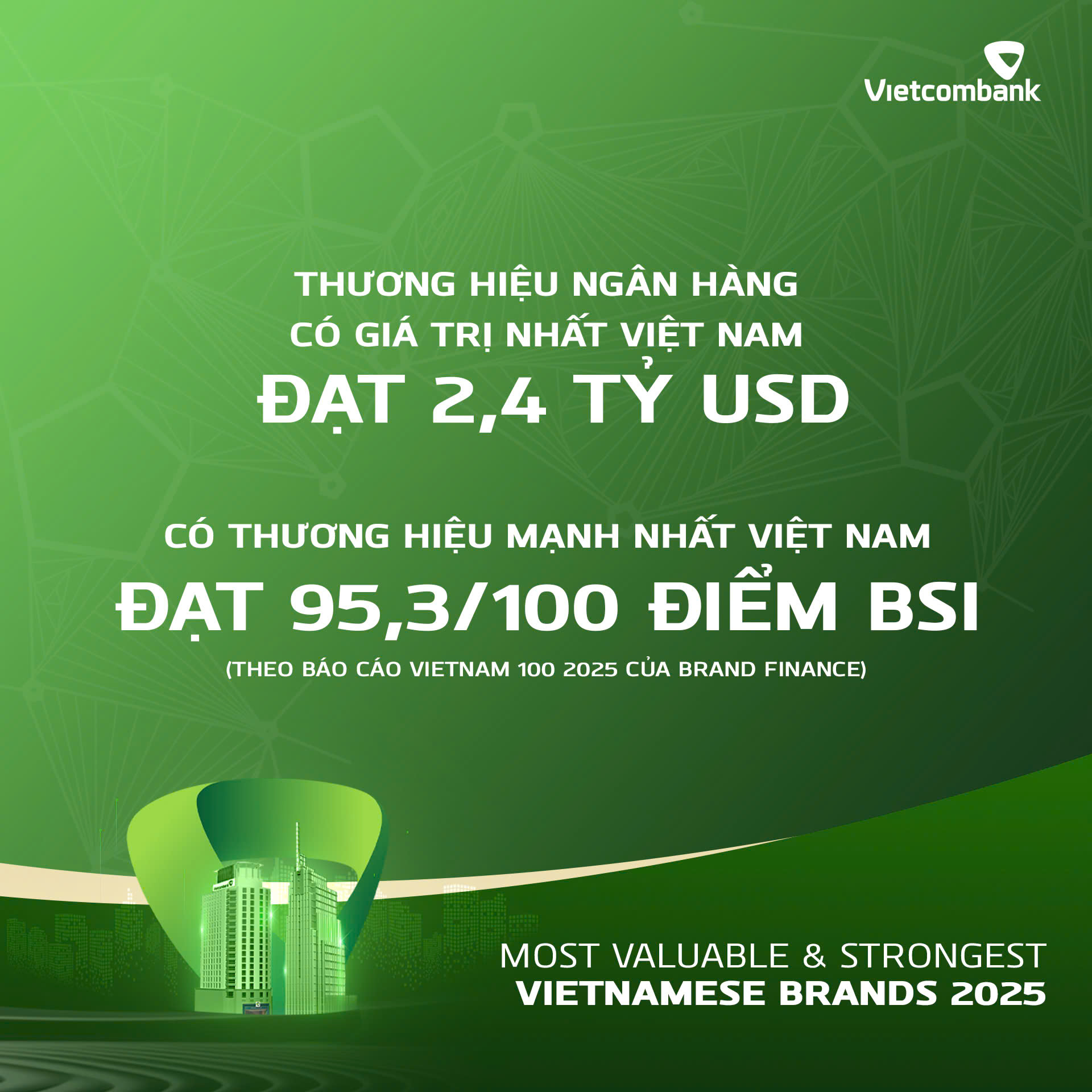 Vietcombank là ngân hàng có giá trị thương hiệu lớn nhất Việt Nam ba năm liên tiếp- Ảnh 3.