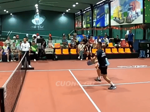 Nhảy múa "cợt nhả" khi chơi pickleball, người đàn ông ăn ngay vợt vào mặt, máu chảy ròng ròng- Ảnh 2.