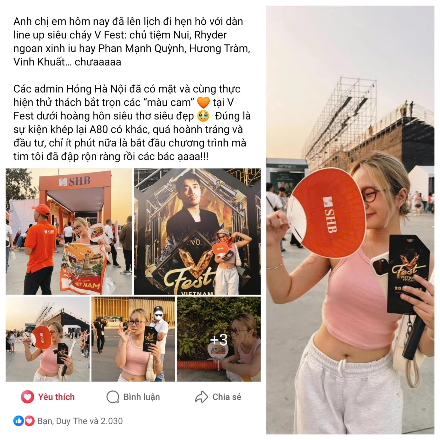 Đêm nhạc V Fest siêu “cháy”, điểm hẹn “sống ảo” từ SHB cũng “chất” không kém- Ảnh 6.