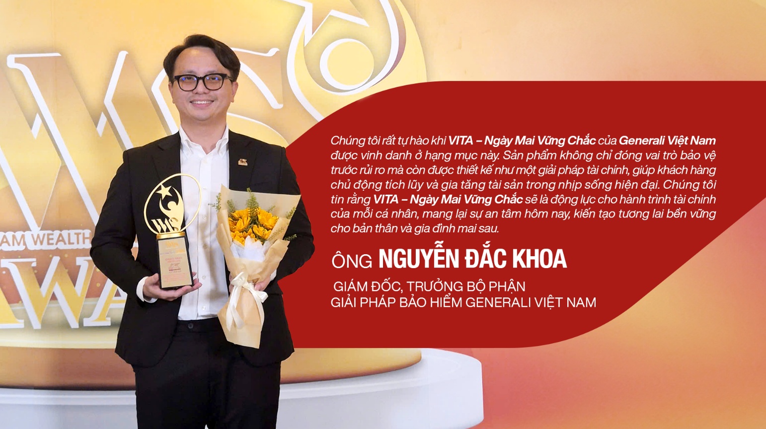 Generali Việt Nam được vinh danh với sản phẩm Bảo hiểm  “VITA – Ngày Mai Vững Chắc”- Ảnh 4.