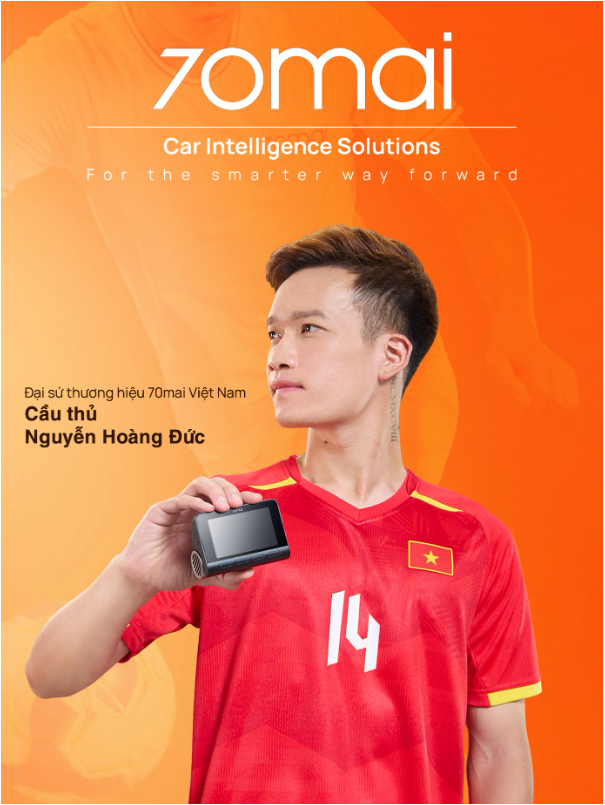 Cầu thủ Nguyễn Hoàng Đức trở thành Đại sứ thương hiệu 70mai Việt Nam- Ảnh 2.