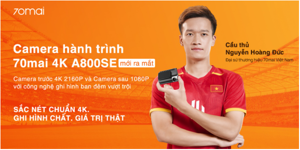 Cầu thủ Nguyễn Hoàng Đức trở thành Đại sứ thương hiệu 70mai Việt Nam- Ảnh 3.