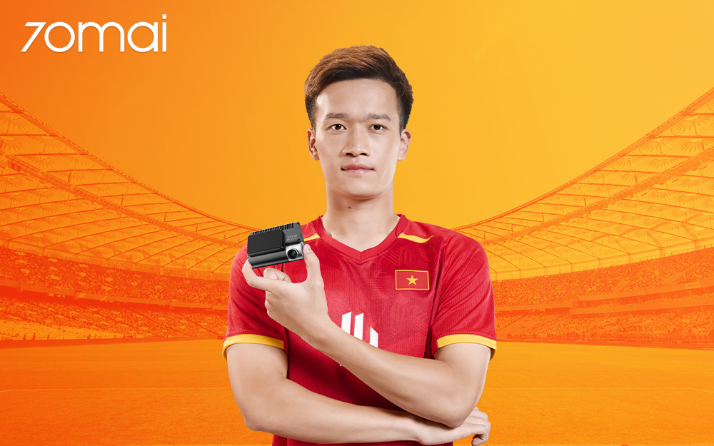 70mai công bố cầu thủ Nguyễn Hoàng Đức là Đại sứ thương hiệu kết hợp ra mắt camera hành trình 4K A800SE- Ảnh 1.