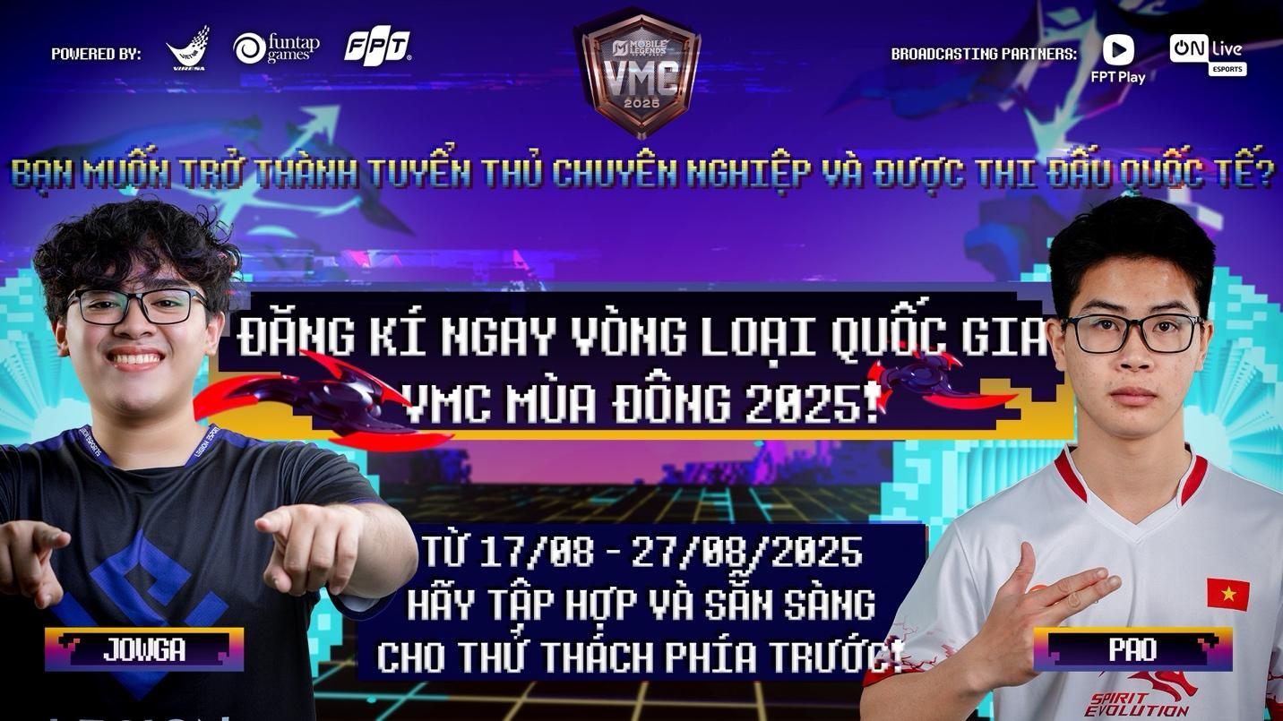 VMC Winter 2025 – Giải vô địch thể thao điện tử quốc gia Vietnam MLBB Championship Winter 2025 chính thức khai màn- Ảnh 1.