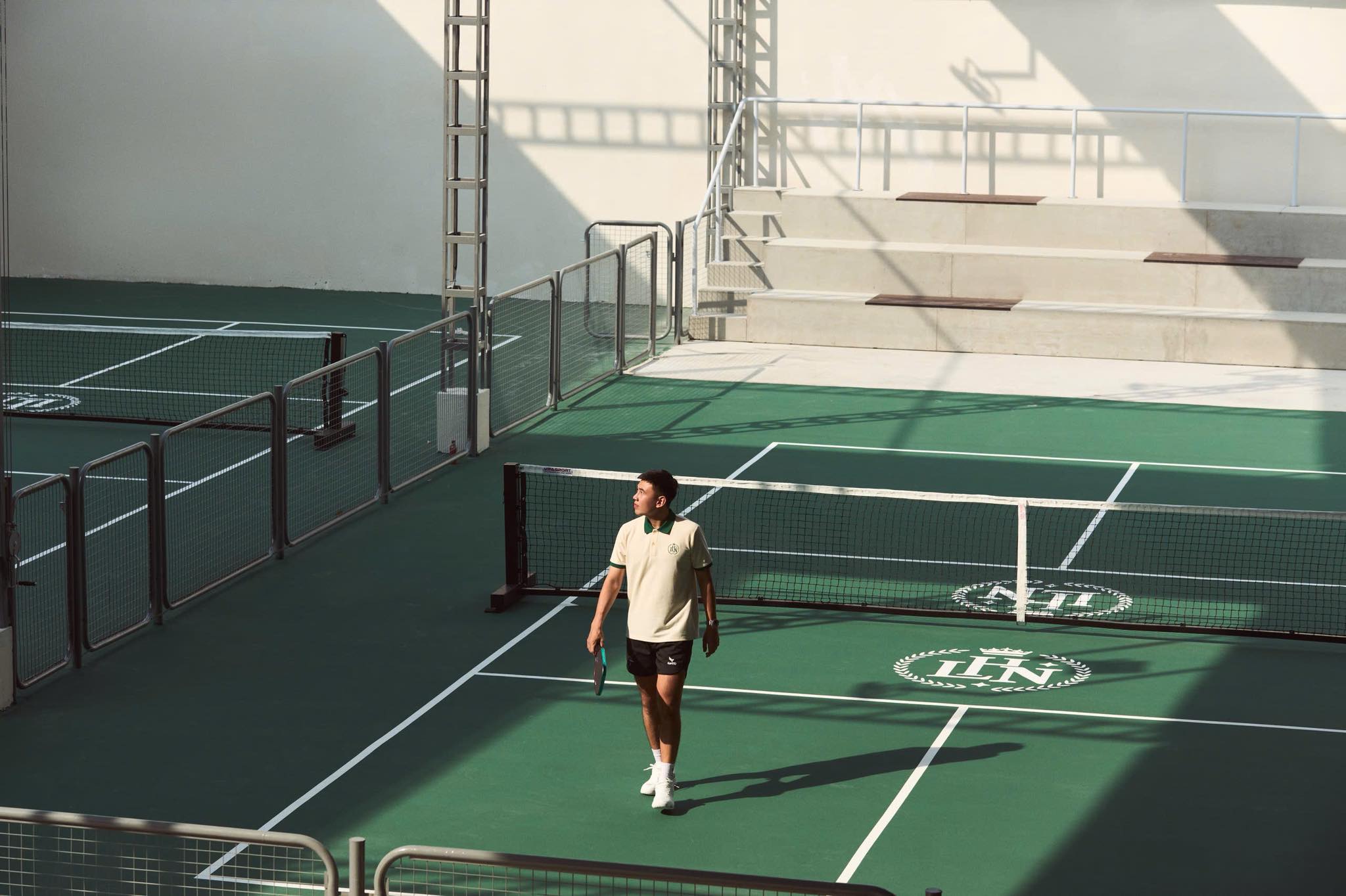 Lý Hoàng Nam tại sân tập của riêng mình