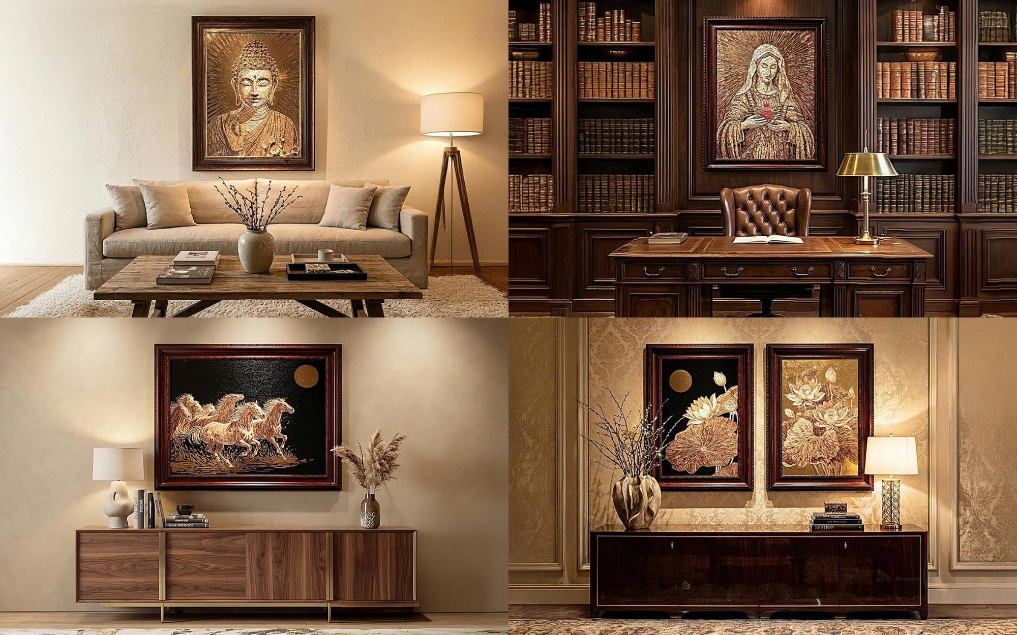 Thiên Mộc Hương lần đầu tiên ra mắt tranh trầm hương đắp nổi Mosaic- Ảnh 4.