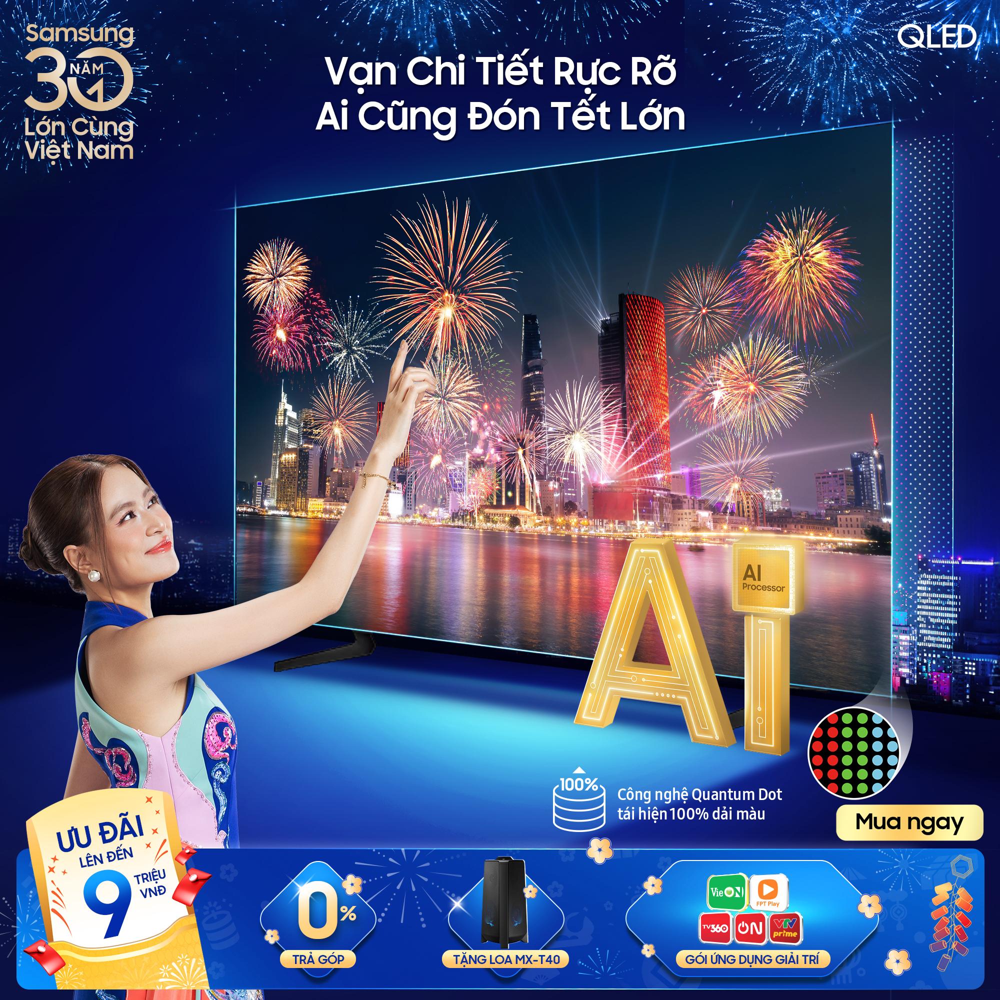 Tết lớn sum vầy, tận hưởng từng khoảnh khắc đỉnh cao cùng Samsung AI TV- Ảnh 1.
