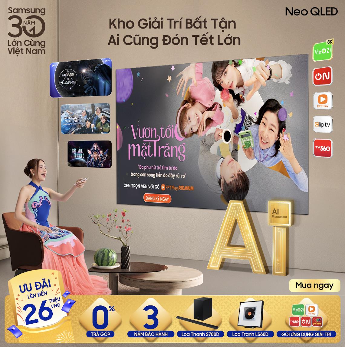 Tết lớn sum vầy, tận hưởng từng khoảnh khắc đỉnh cao cùng Samsung AI TV- Ảnh 3.